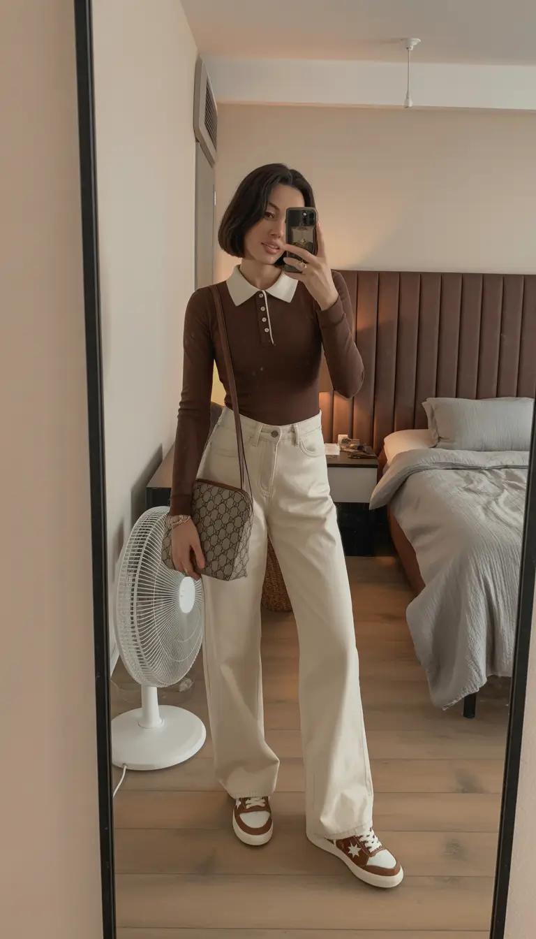 bohemian spring wardrobe vibes 2026 Playful Preppy Layers with Warm Boho Undertones