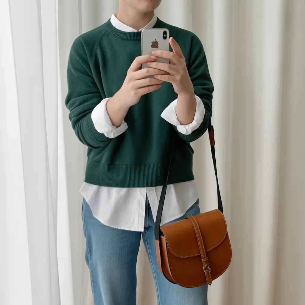 bohemian spring wardrobe vibes 2026 Layered Greens with Soft Minimalist Spring Ease