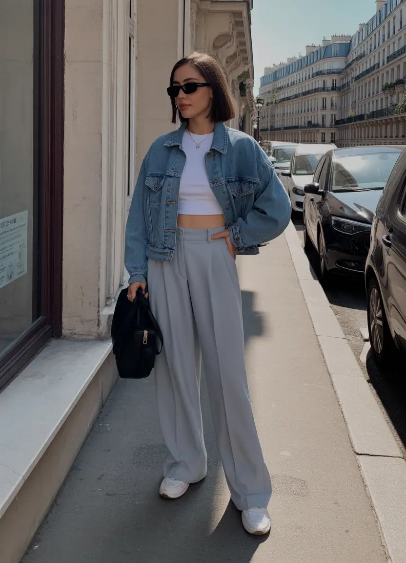 bohemian spring wardrobe vibes 2026 Denim Lightness with a Clean Urban Spring Mood