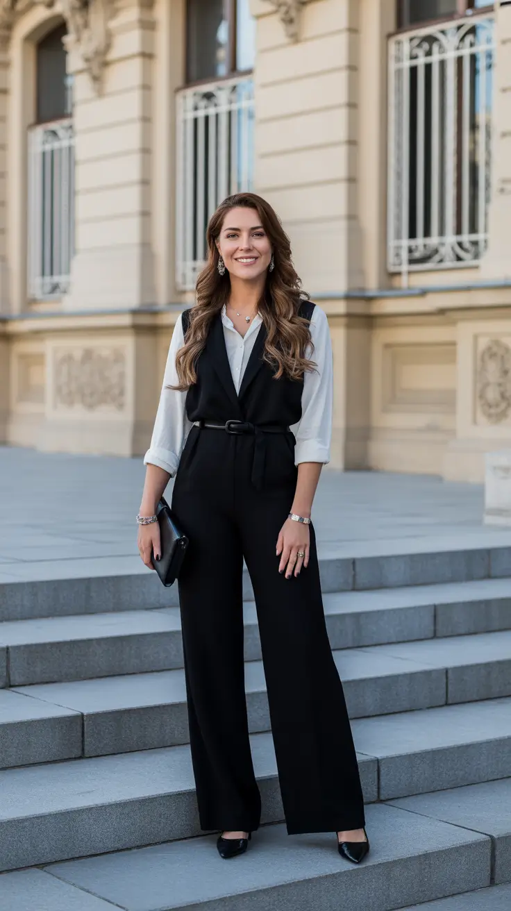 spring workwear 2026 Tailored Belted Layers With Confident Simplicity