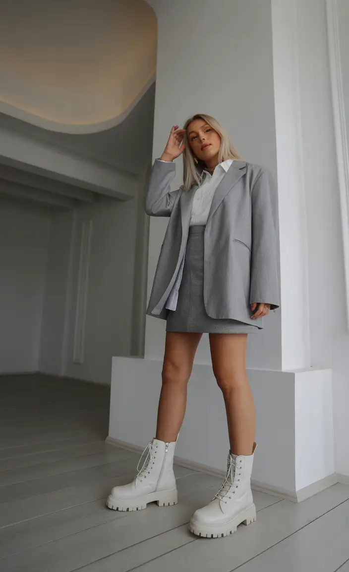 spring workwear 2026 Modern Gray Suiting With Bold Spring Attitude