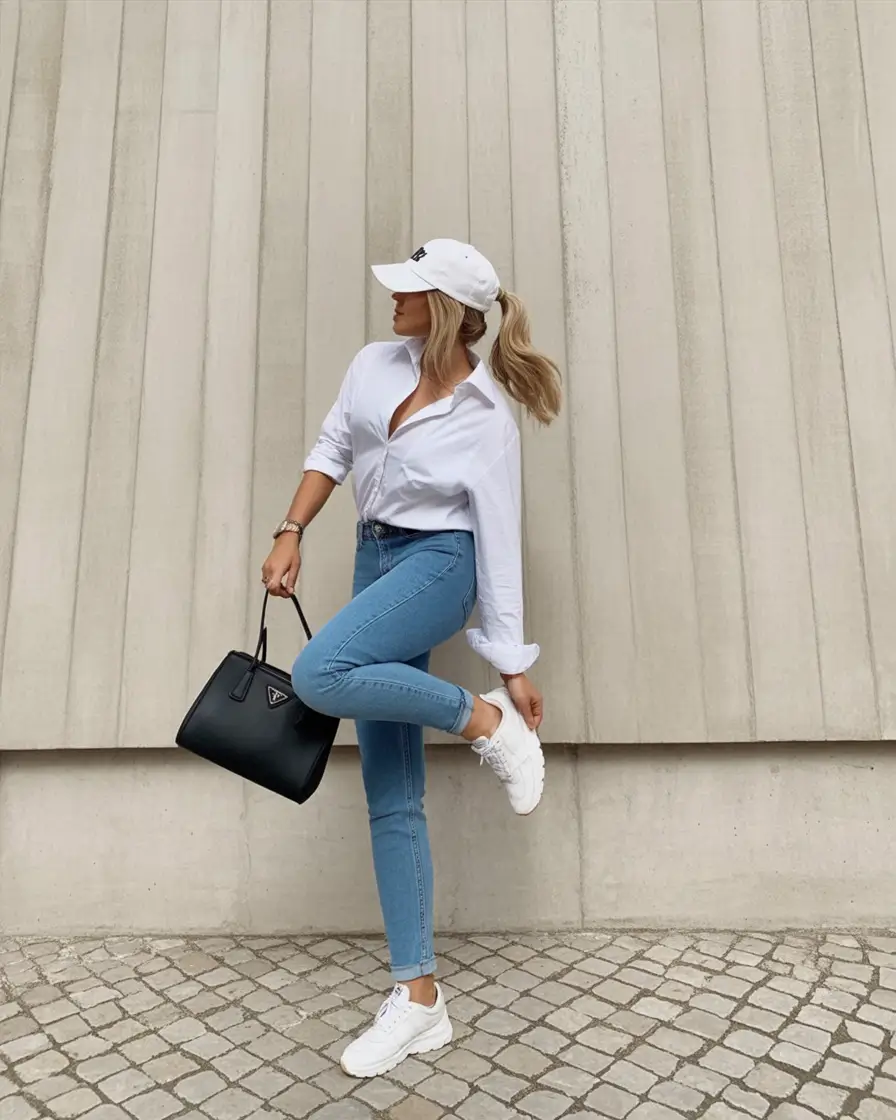 casual spring work outfits 2026 Clean White Energy for a Fresh Spring Start