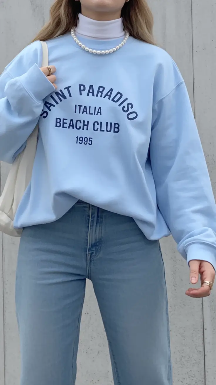 casual spring work outfits 2026 Powder Blue Sporty Minimalism With a Classic Twist