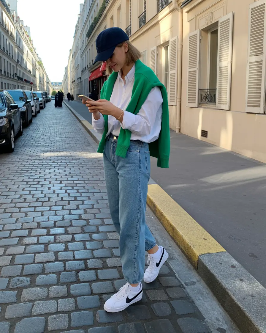 cozy spring travel outfits 2026 Sporty Layers for Easy Movement Through City Streets