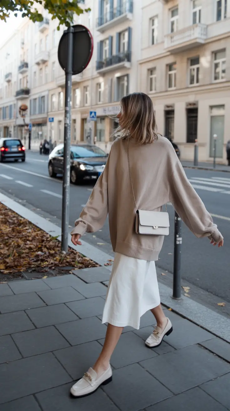 cozy spring travel outfits 2026 Soft Neutrals for Calm Walks in Quiet European Streets