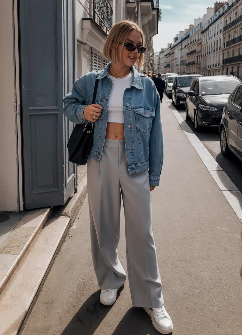 cozy spring travel outfits 2026 Relaxed Denim Layers for Cute Casual Spring Travel