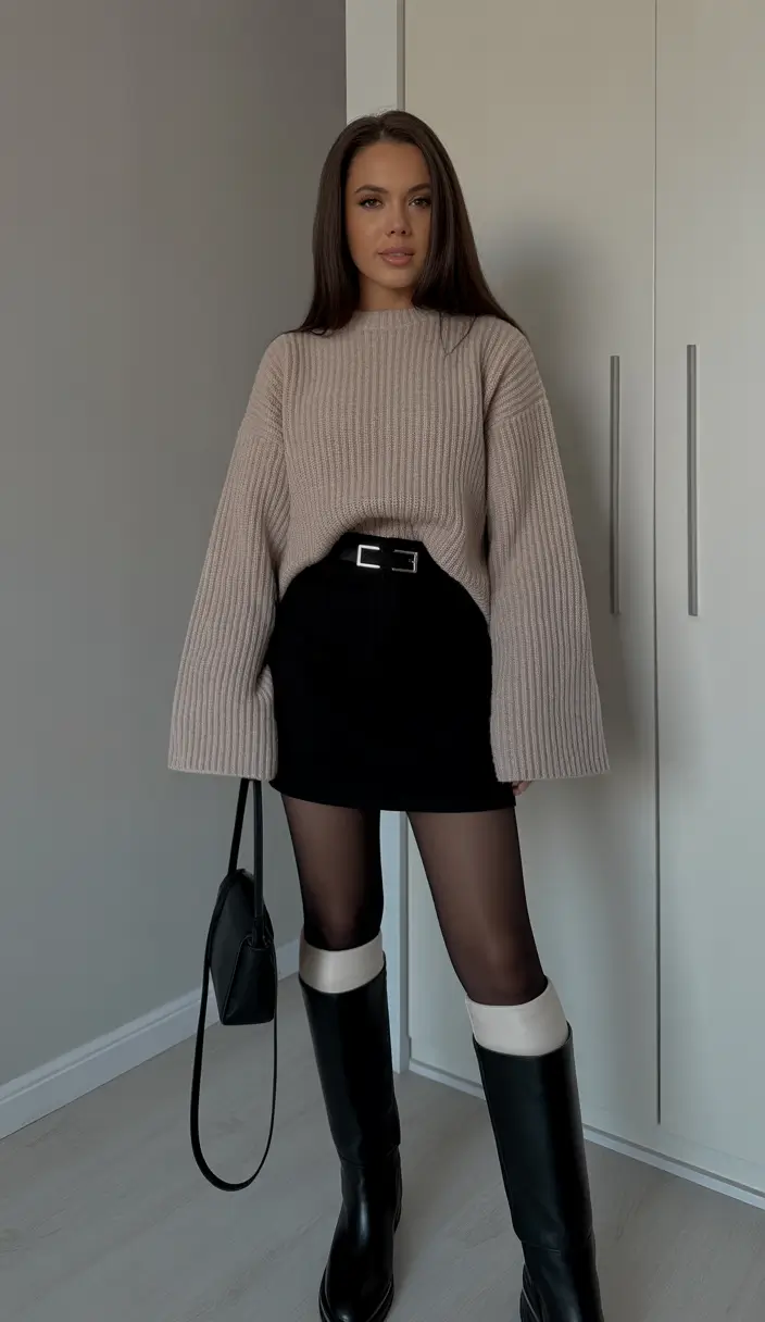 creating a spring capsule wardrobe 2026 Neutral Knits with a Sleek Modern Twist