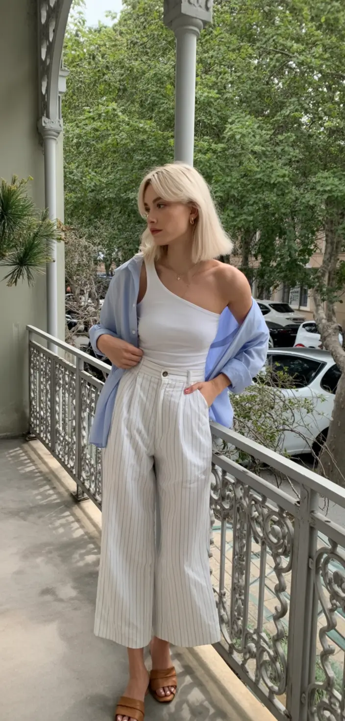 cute winery outfit spring 2026 Light Coastal Stripes for Warm Spring Mornings