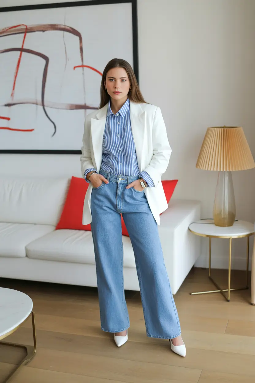 daytime spring fashion outfits 2026 Clean Layers With a Modern Work Energy