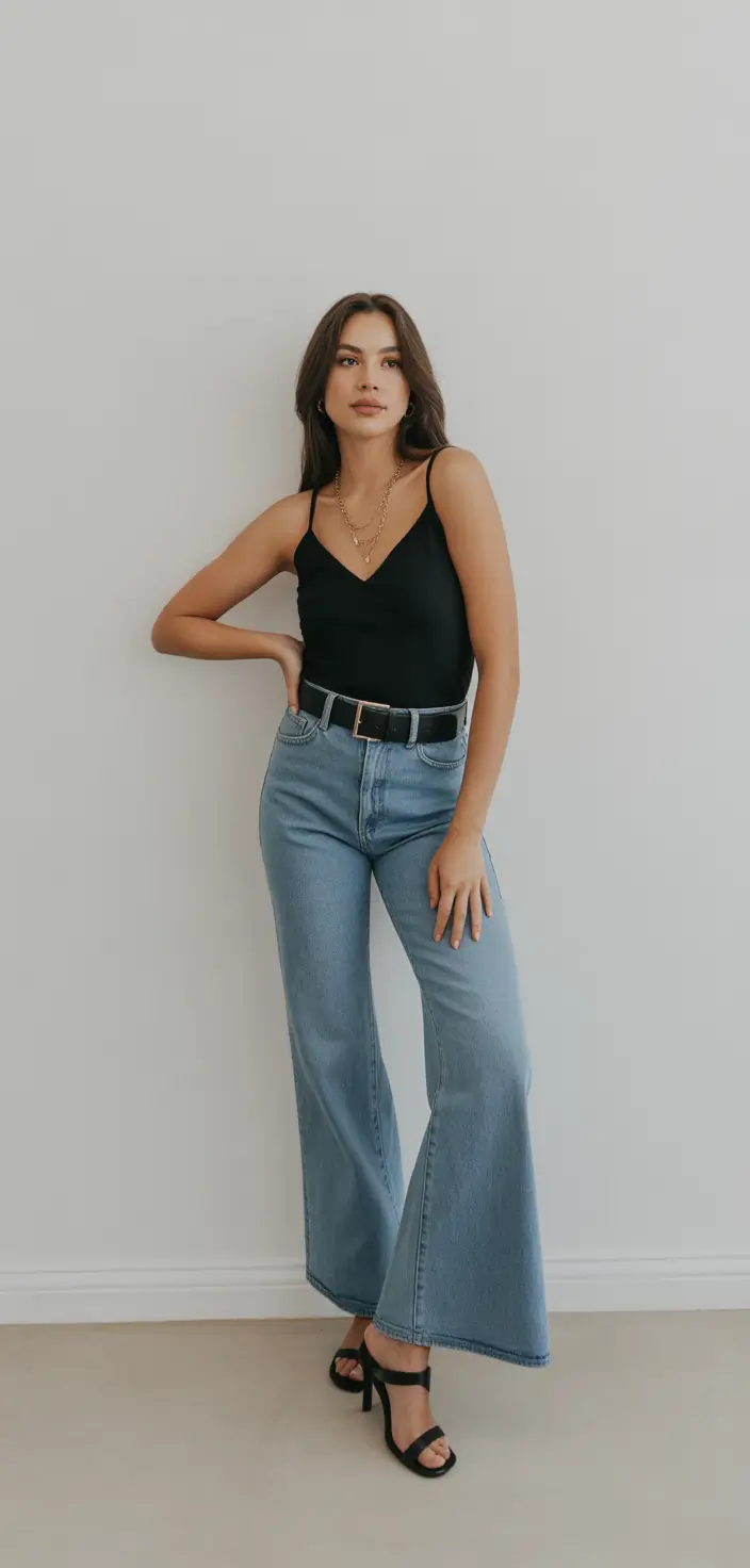 daytime spring fashion outfits 2026 Classic Black and Denim With Elevated Simplicity