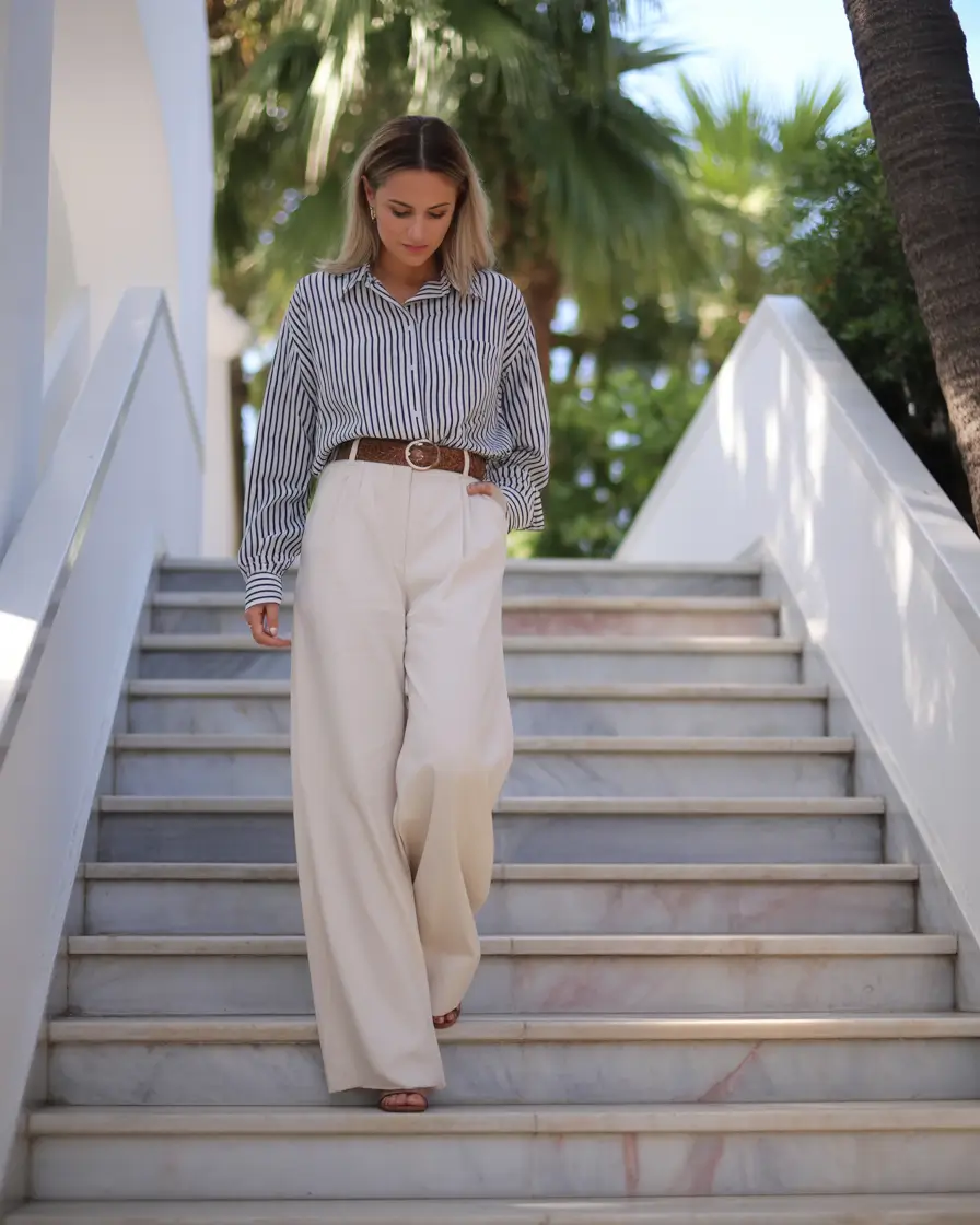 daytime spring fashion outfits 2026 Relaxed Tailoring With Breezy Resort Energy