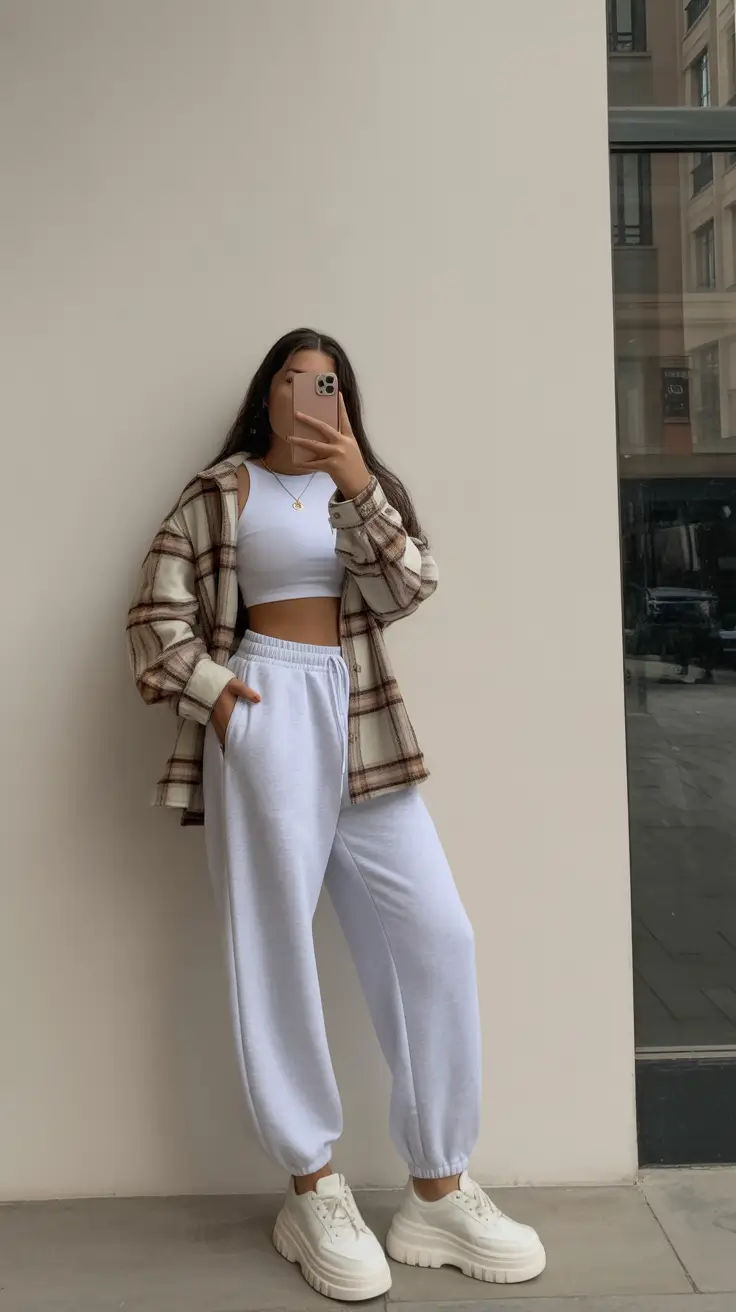 daytime spring fashion outfits 2026 Cozy Athleisure With a Polished Urban Twist