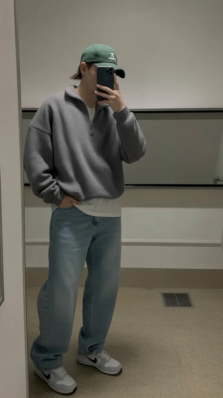 easy spring outfits for men 2026 Soft Korean Inspired Layers With a Cool Aesthetic Flow