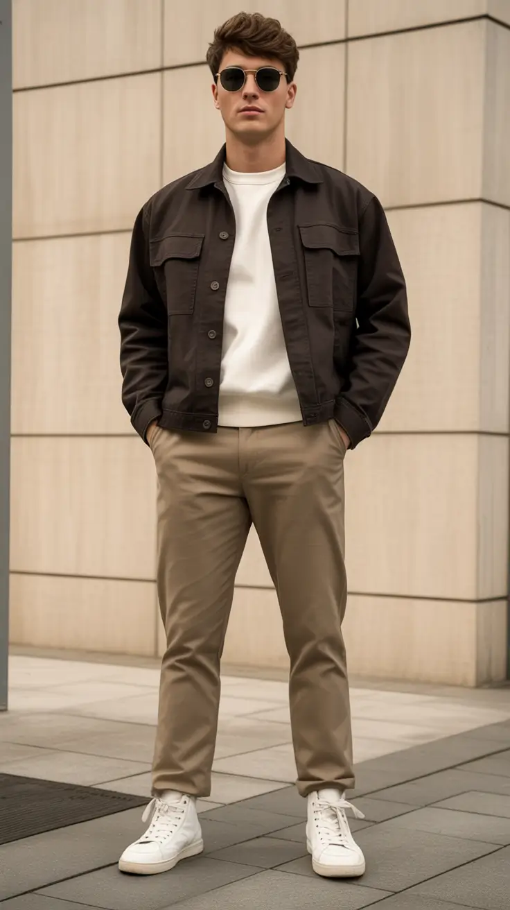 easy spring outfits for men 2026 Clean Minimal Layering With a Modern Street Influence