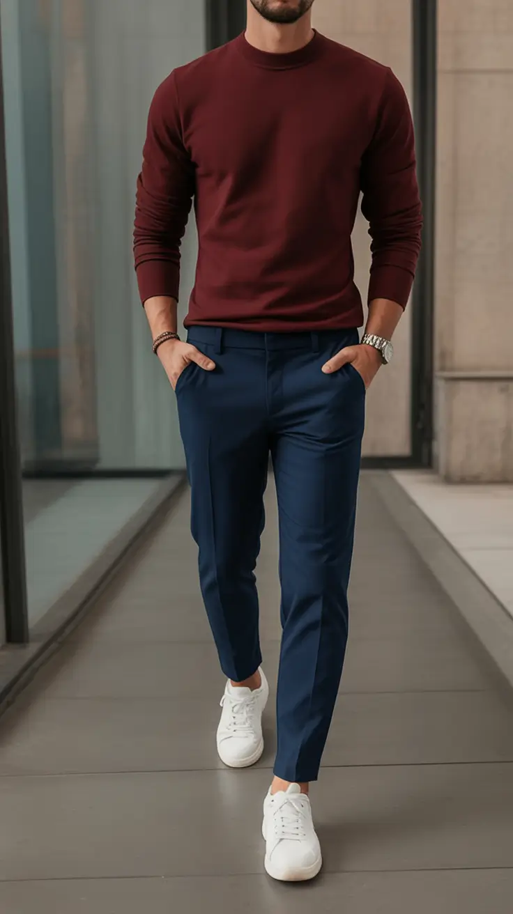 easy spring outfits for men 2026 Bold Color Blocking With a Classy Modern Edge
