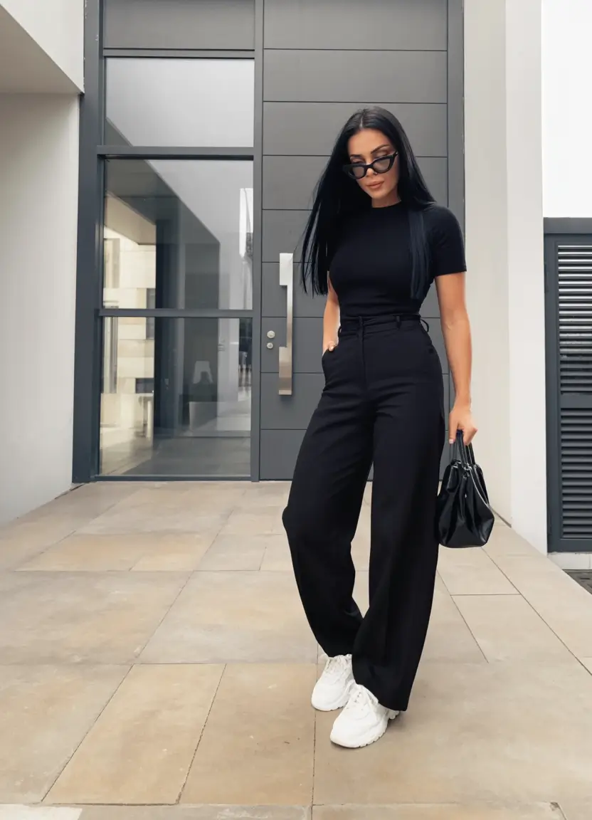 effortless spring style outfits 2026 All Black Ease With a Fresh Urban Minimalist Spirit