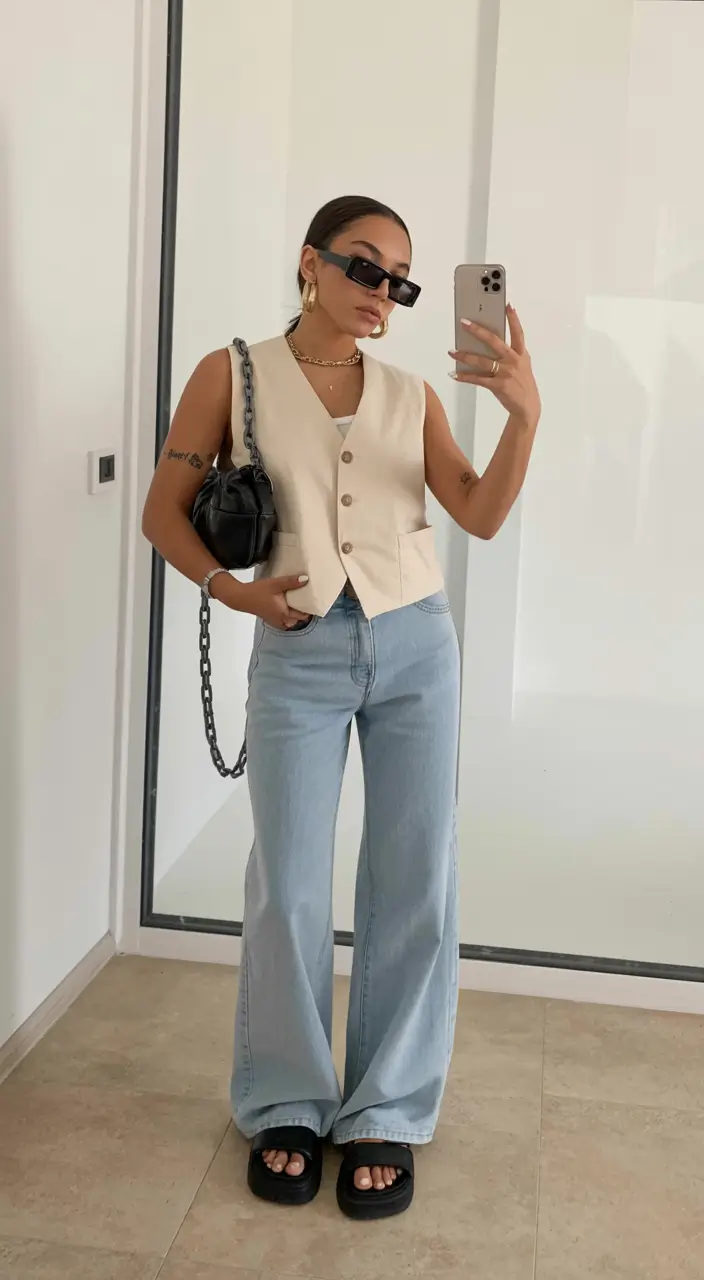 effortless spring style outfits 2026 Minimal Vest Styling With Quiet Luxury Vibes