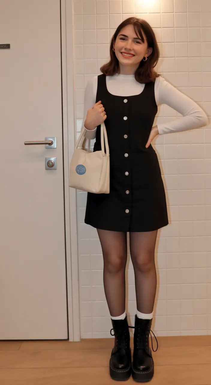 Every Day Spring Outfits to Love 2026 Playful Minimalism with a Structured Button Dress