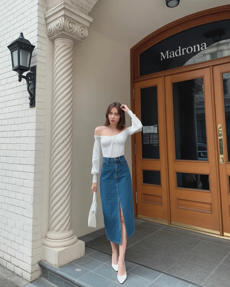 fancy spring birthday outfit 2026 White Off Shoulder Romance for a Fresh Spring Birthday Look