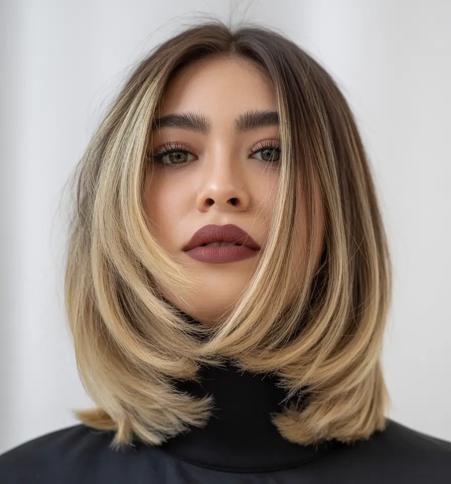 haircut ideas winter Chin-Length Blonde Contouring With Bold Dimension