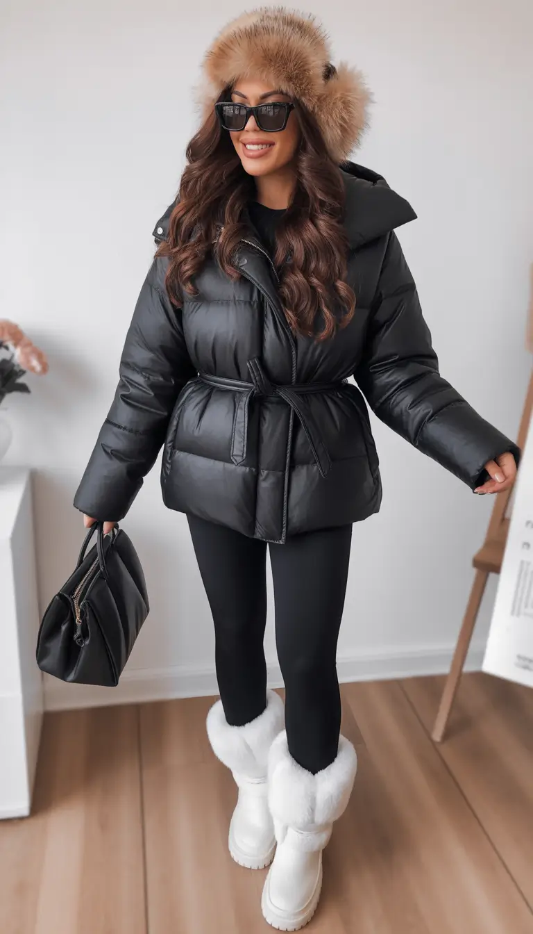 February outfits ideas 2026 Snow Glam With a Touch of Playfulness