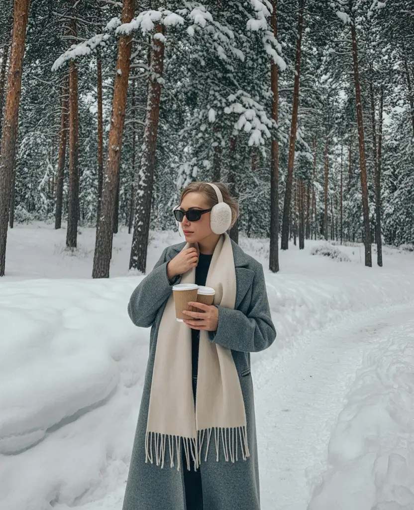 February outfits ideas 2026 Minimalist Elegance for Quiet Winter Walks