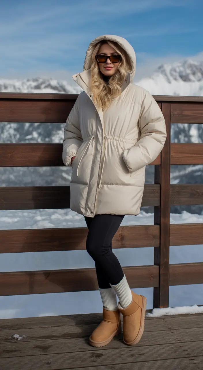 February outfits ideas 2026 Soft Neutrals for Mountain Weekends