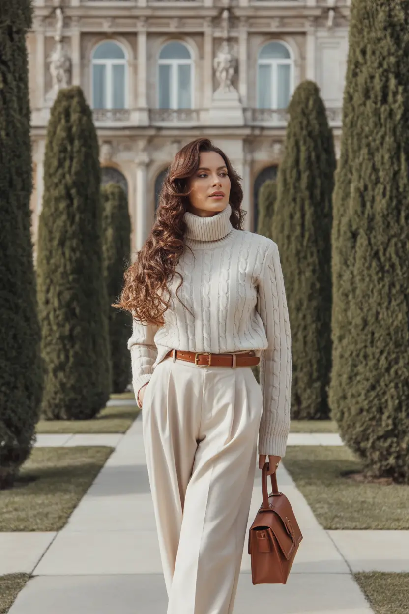 modern old money spring outfits 2026 Classic Ivory Layers With Heritage Energy