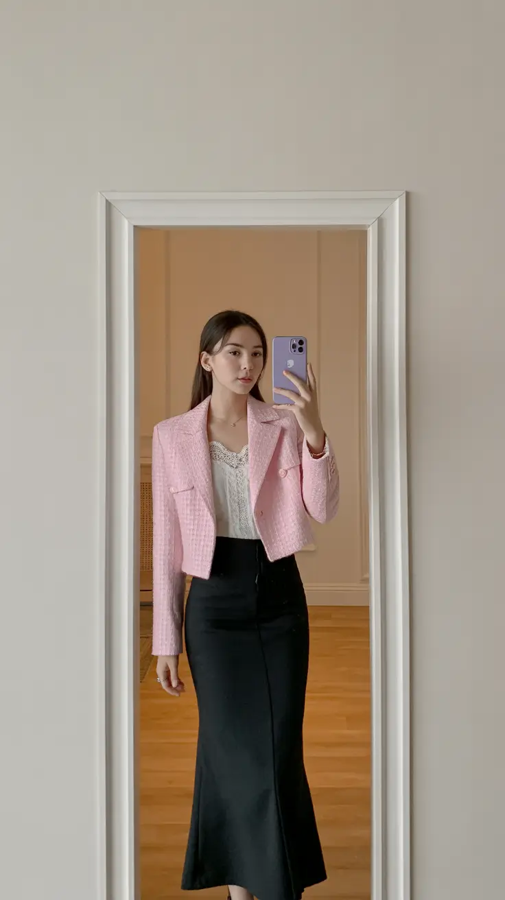 modern old money spring outfits 2026 Feminine Tailoring With a Springtime Flair