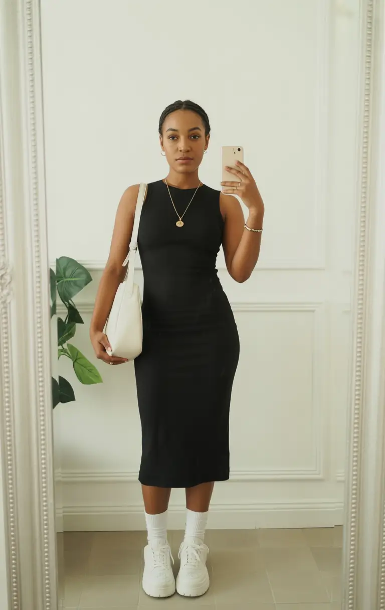modern spring outfits black women 2026 Minimal Chic with a Fresh Spring Balance
