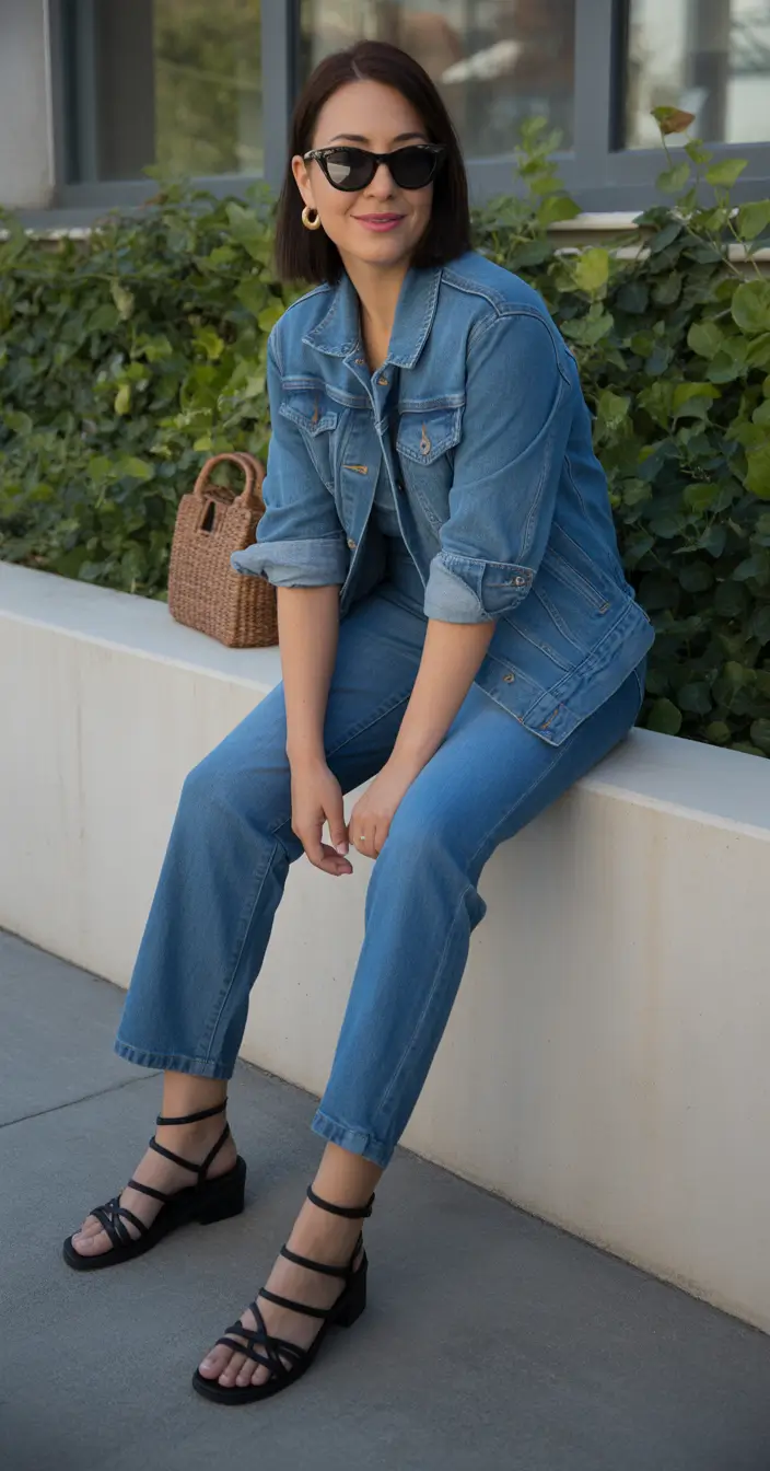 modest spring outfits cute 2026 Bold Shoulders With Silk Skirt Movement