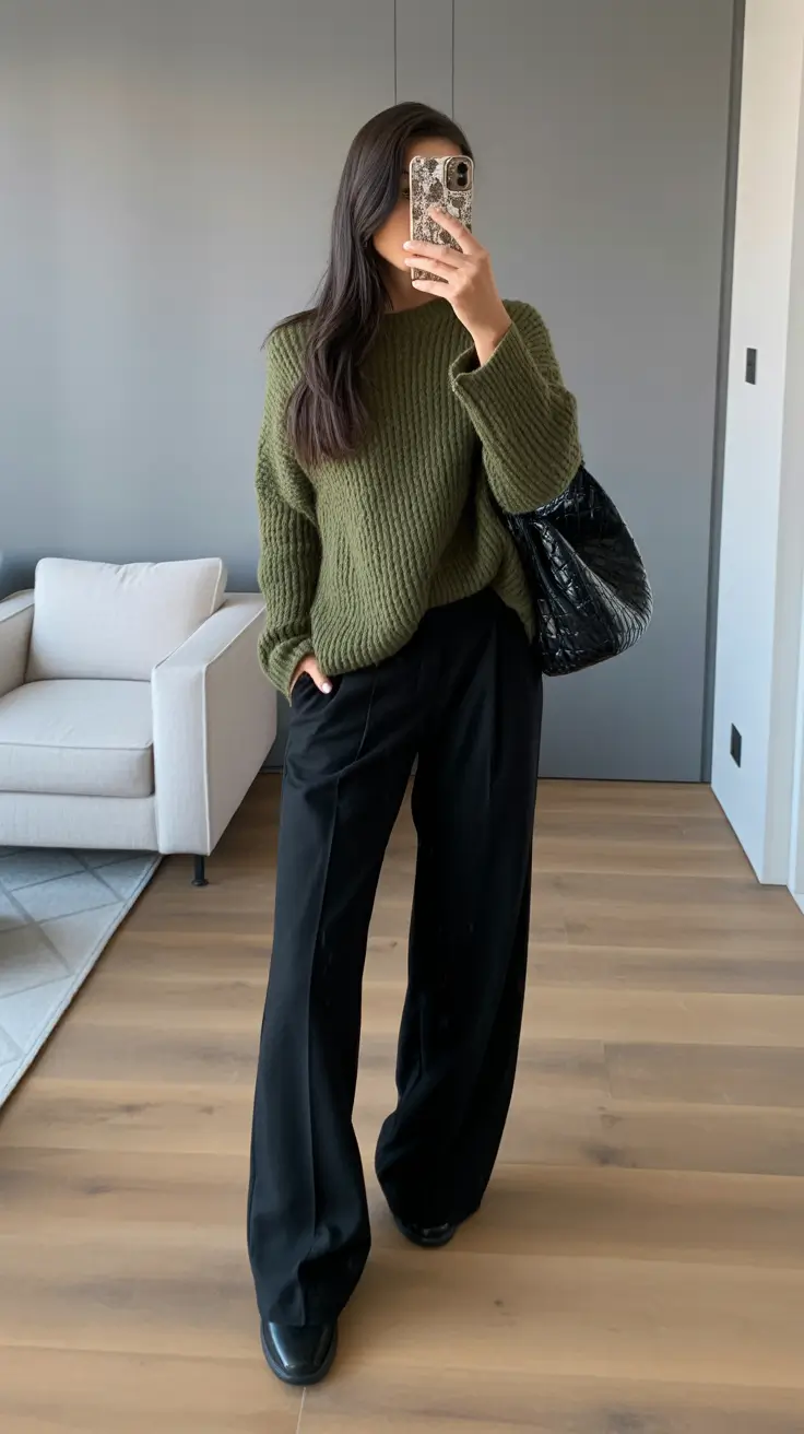 modest spring outfits cute 2026 Playful Spring Red With Sleek Black Minimalism