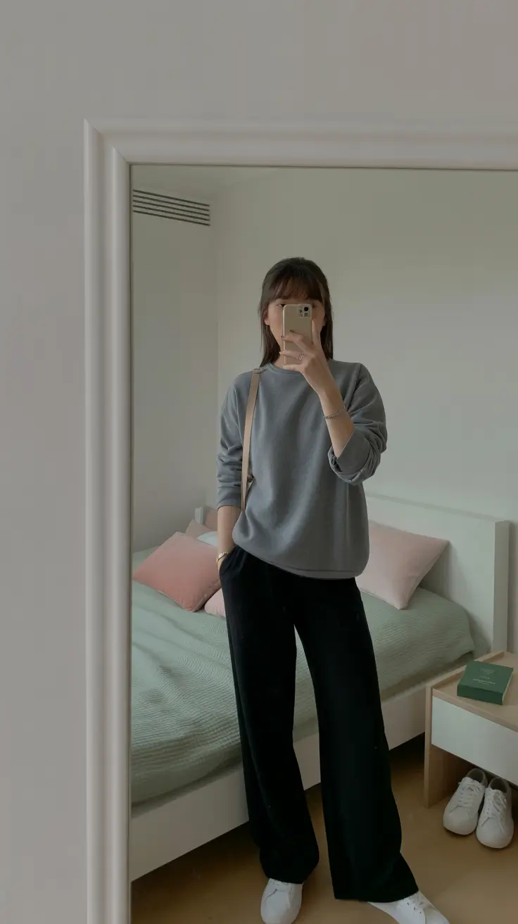 spring outfits casual Laid Back Neutrals for Chilly Mornings