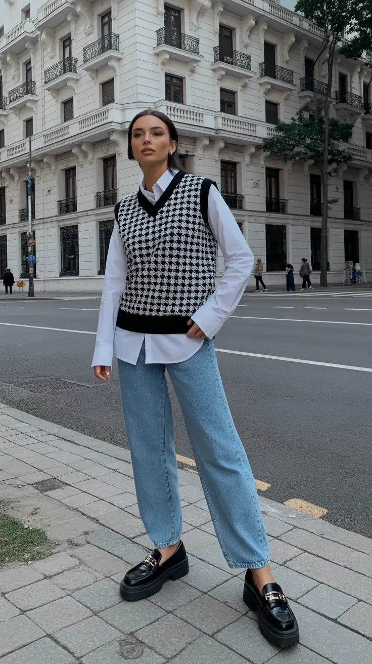 ready spring outfits 2026 trends Classic Preppy Layers with a Modern Edge