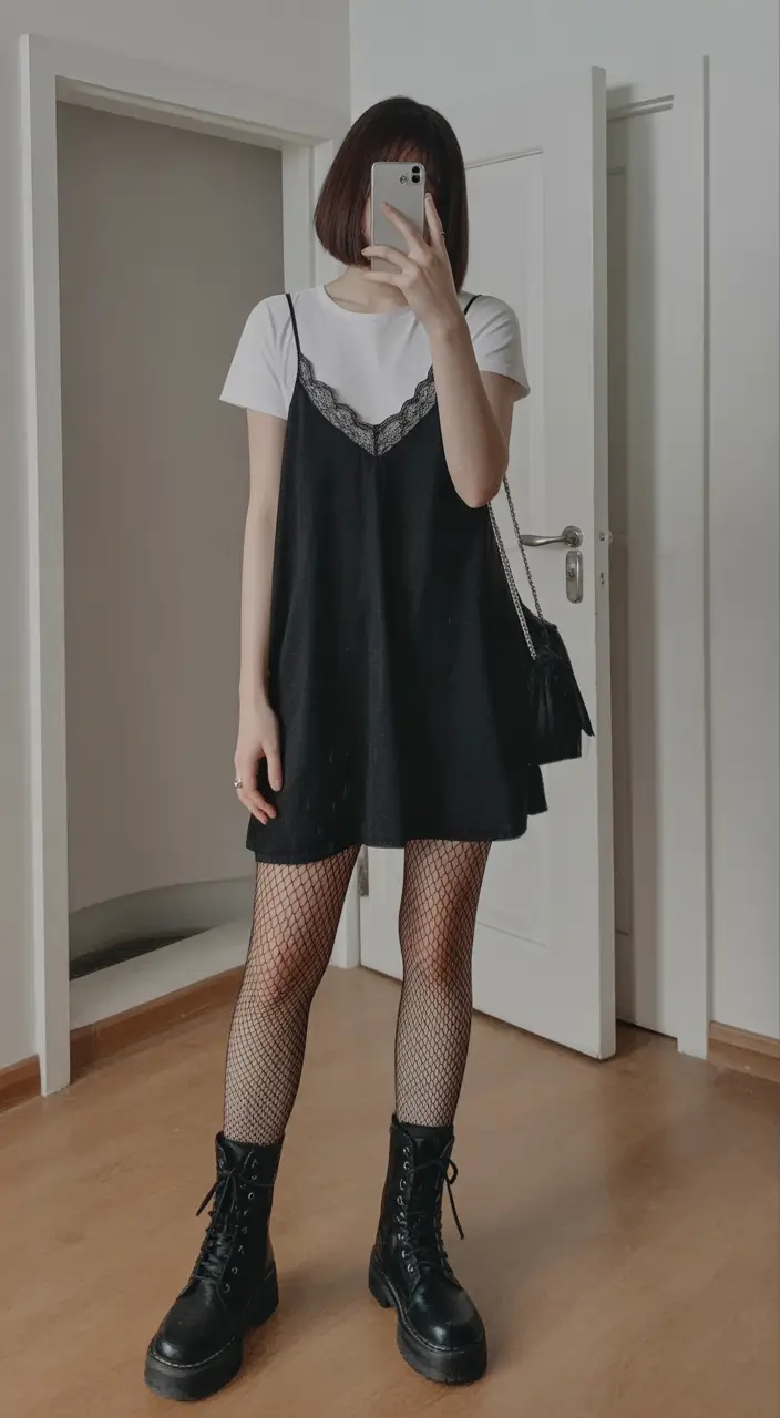 ready spring outfits 2026 trends Soft Grunge Revival with a Feminine Twist