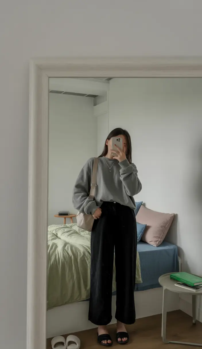 rustic winter to spring outfits 2026 Relaxed Neutrals with a Comfy Transitional Ease