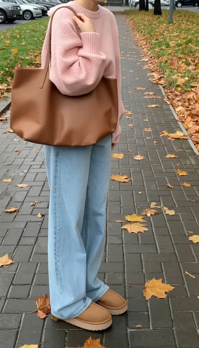 rustic winter to spring outfits 2026 Soft Pink Knits with a Gentle Rustic Spring Glow