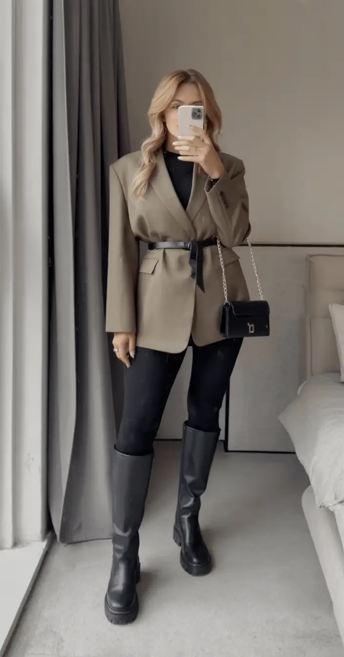 rustic winter to spring outfits 2026 Structured Layers with a Modern Rustic Edge