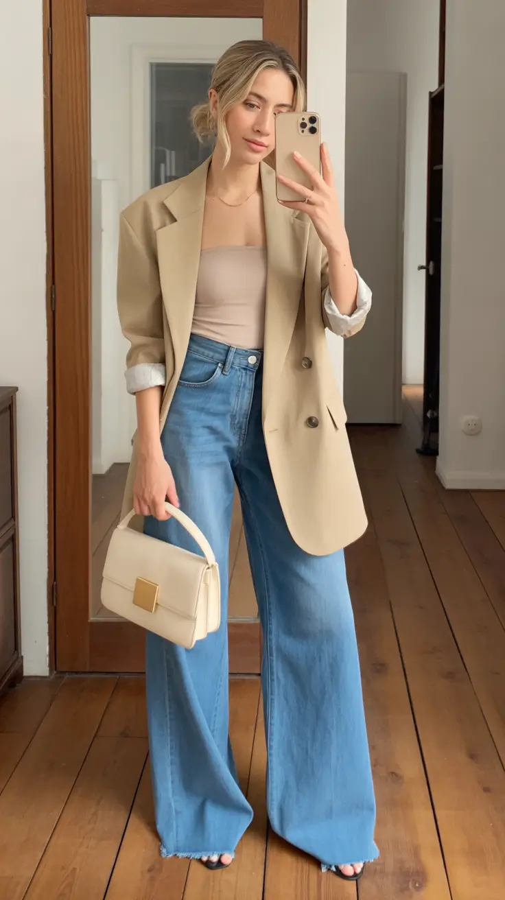 sophisticated spring transition outfits for 2026 Modern Neutrals With a Soft Drape