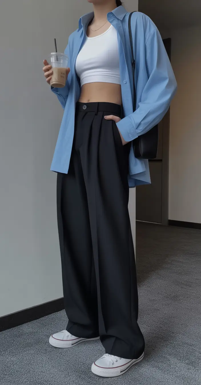 sophisticated spring transition outfits for 2026 Relaxed Menswear Lines With a Sporty Twist