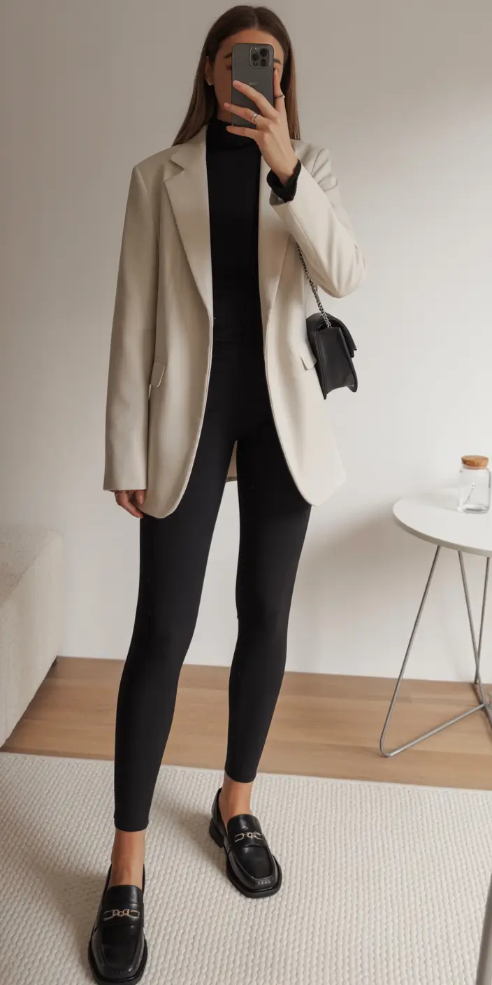 spring blazer outfits for casual wear 2026 Soft Neutrals Meet Sharp Minimalism