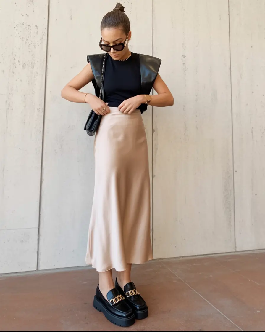 spring formal outfits for women 2026 Soft Satin With Modern Edge