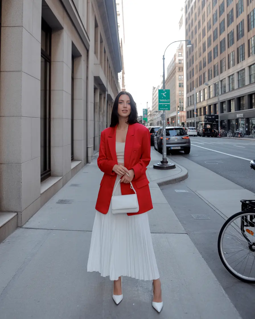 spring formal outfits for women 2026 Bold Color Blocking With Elevated Simplicity