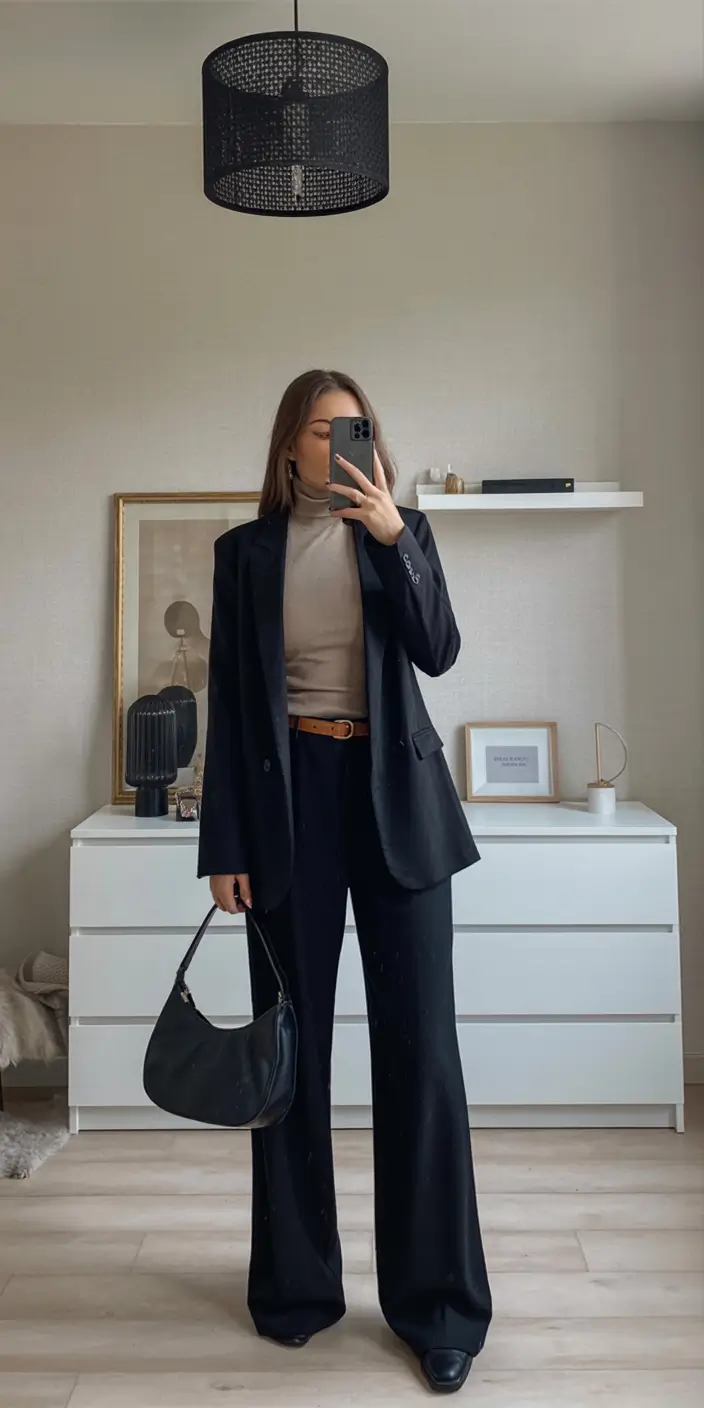spring formal outfits for women 2026 Minimalist Suiting With Soft Contrast