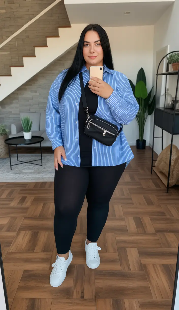 stylish plus size outfits for spring 2026 Casual Sporty Layers with a Polished Touch