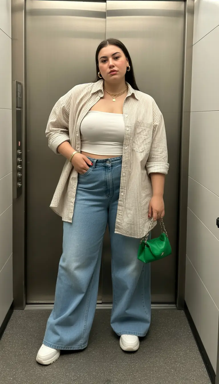 stylish plus size outfits for spring 2026 Modern Spring Minimalism with a Fresh Edge