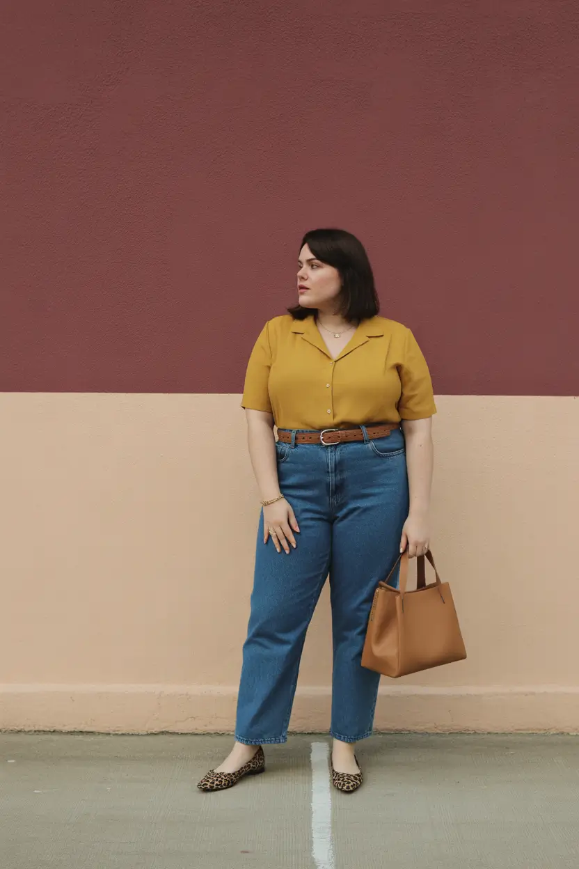 stylish plus size outfits for spring 2026 Warm Tones and Smart Casual Structure