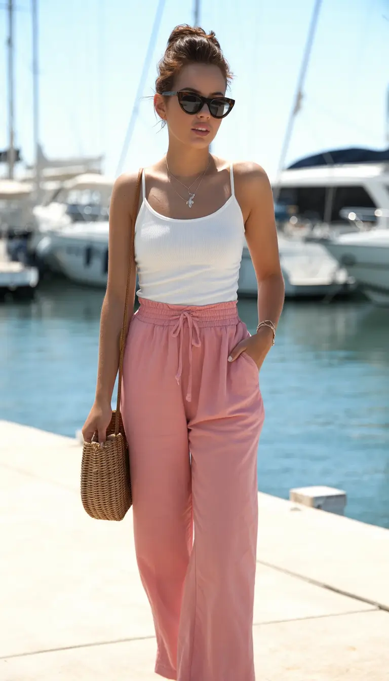 stylish spring beach outfits 2026 Soft Pastels with a Relaxed Marina Vibe