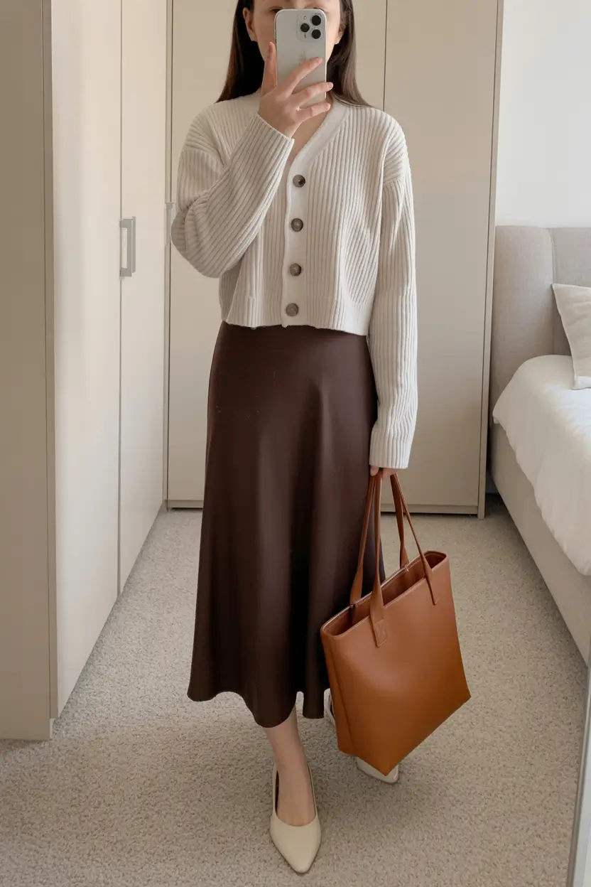 stylish spring fashion outfits 2026 Creamy Knits with a Simple Spring Elegance