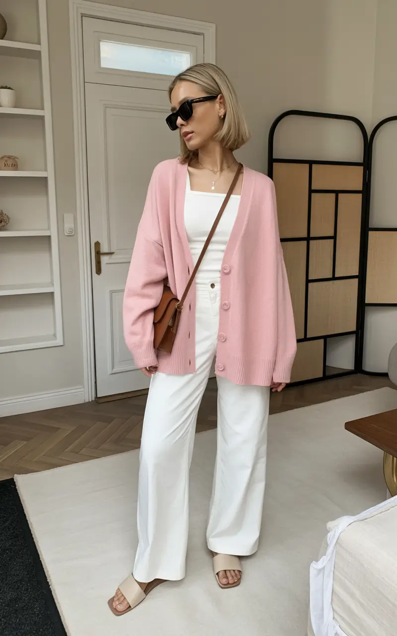 stylish spring fashion outfits 2026 Soft Pinks with a Relaxed Spring Glow